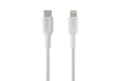 Cáp USB-C to Lightning MFI Belkin Playa 30W dây dù 1m