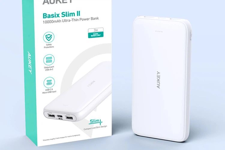 Pin sạc dự phòng Aukey Basix Slim PB-N99 10000mAh
