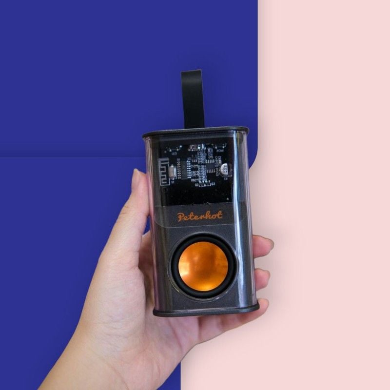 Loa Bluetooth Peterhot Mini 5W Trong Suốt