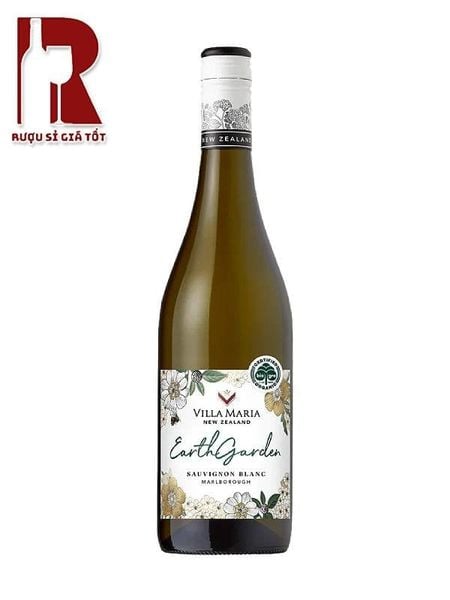 Rượu Vang New Zealand Trắng Villa Maria Earth Garden Sauvignon Blanc Marlborough Organic