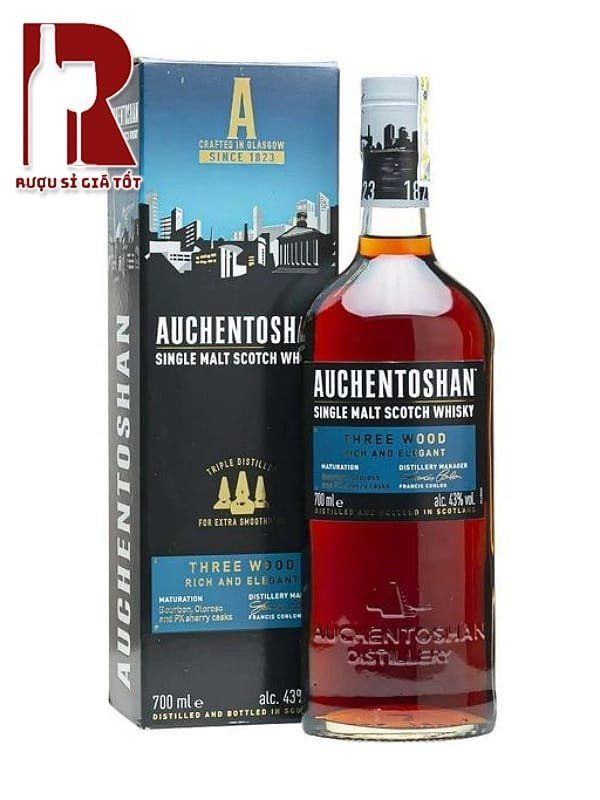 Rượu Whisky Auchentoshan Three Wood