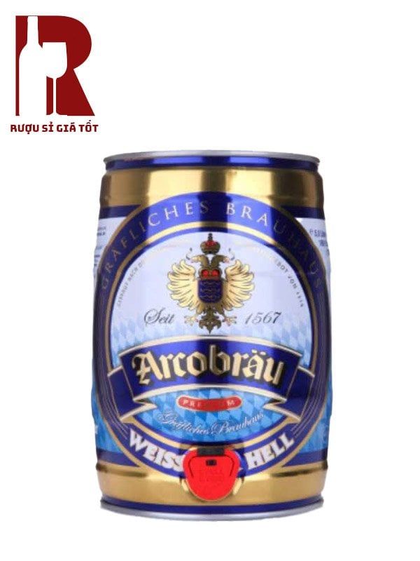 Bia Bom Đức Arcobrau Weissbier Hell 5L