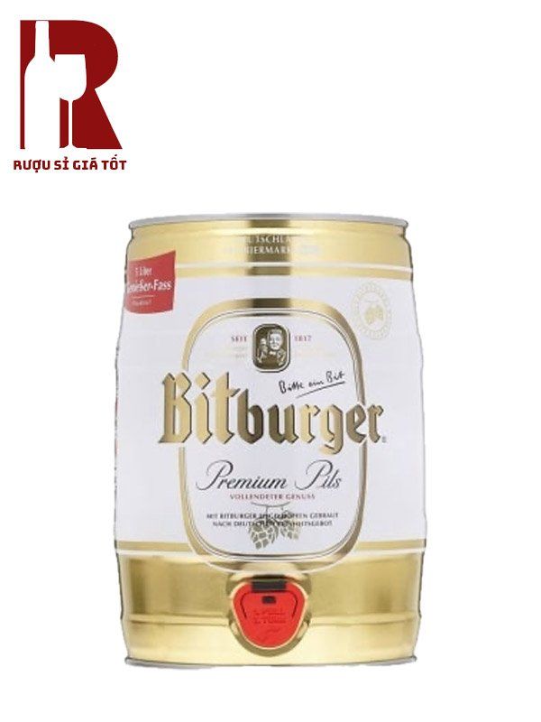 Bia Bom Đức Bitburger Pils 5L
