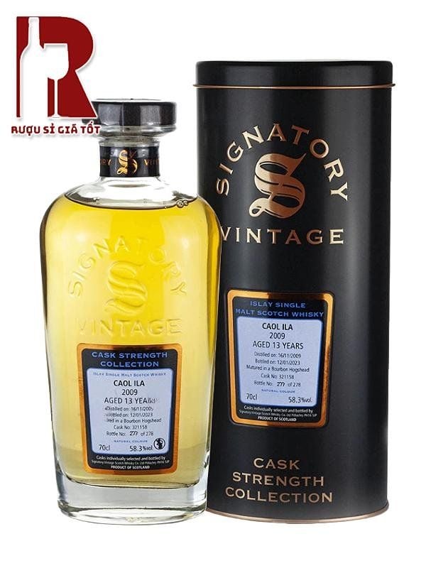 Rượu Cadenhead Caol Ila 13 Năm Cask Strength Collection Signatory Vintage 2009