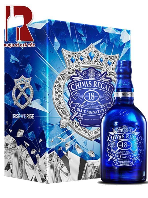 Rượu Chivas Regal 18 Năm Blue Signature - Hộp Quà Tết 2025