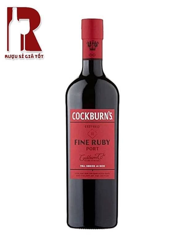 Rượu Vang Bồ Đào Nha Cường Hoá Cockburn's Fine Ruby Port