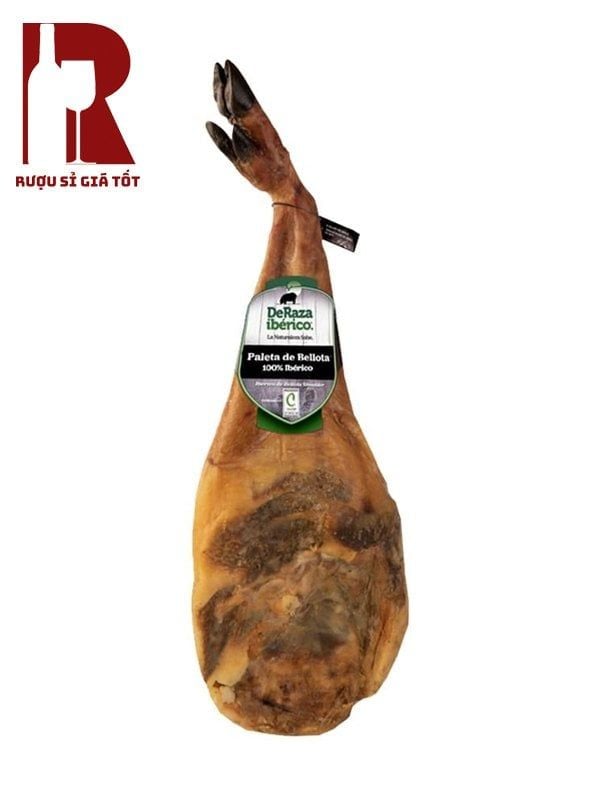 Đùi Heo Muối Deraza Iberico Bellota 100% Paleta Bonein 48 Tháng - Đùi Trước Có Xương