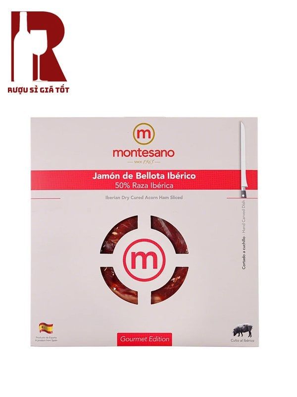 Đùi Heo Muối Montesano Iberico Bellota 48 Tháng Cắt Lát
