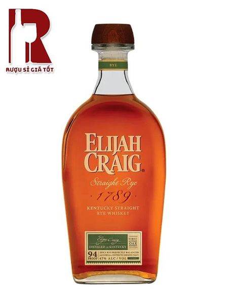 Rượu Whisky Elijah Craig Straight Rye