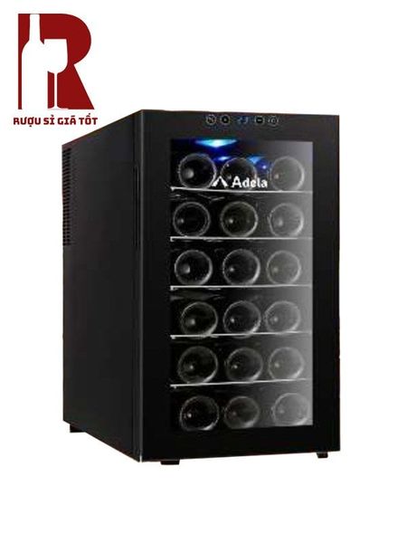Tủ Rượu Vang Adela 18 Chai Giá Kim Loại Không Sấy Kính