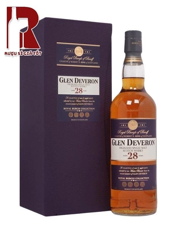 Rượu Whisky Glen Deveron 28 Năm Royal Burgh Collection