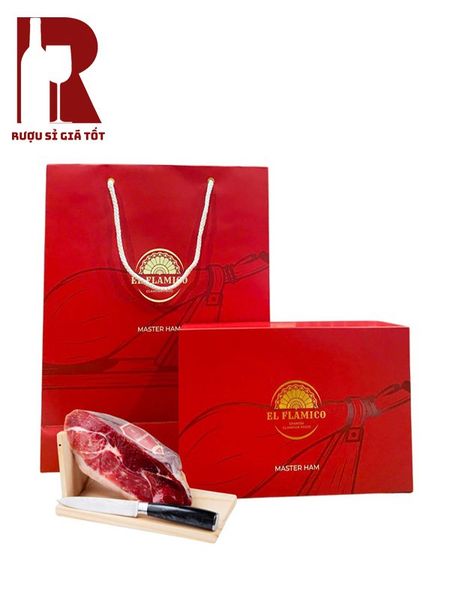 Hộp Quà Đùi Heo Muối Montesano Iberico Bellota Paleta 24 Tháng - 1Kg