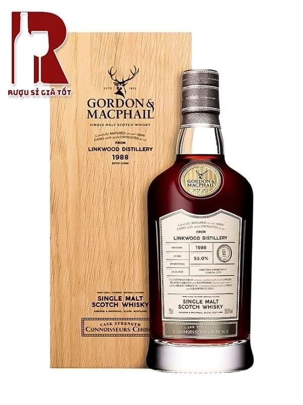 Rượu Whisky Linkwood 32 Year Old Gordon & Macphail 1988