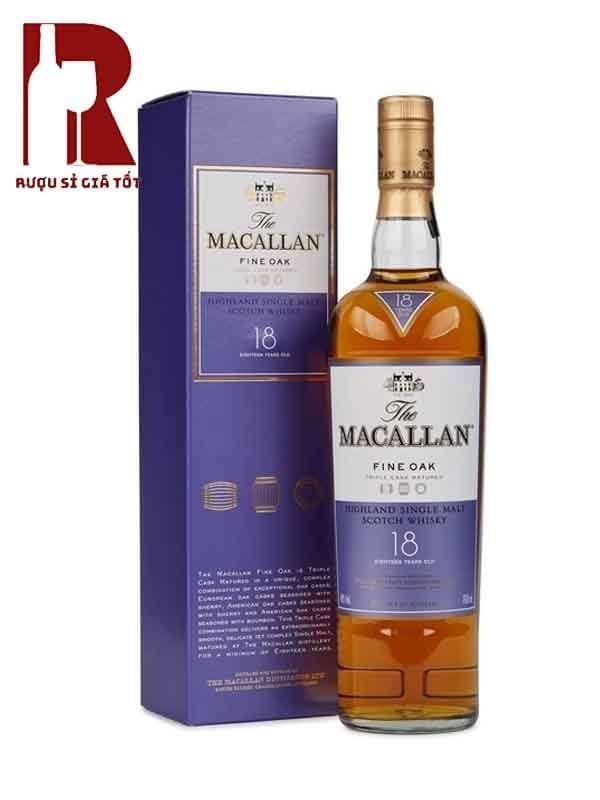 Rượu Macallan 18 Năm Fine Oak