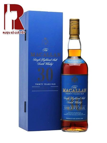 Rượu Macallan 30 Năm Sherry Oak Blue Label