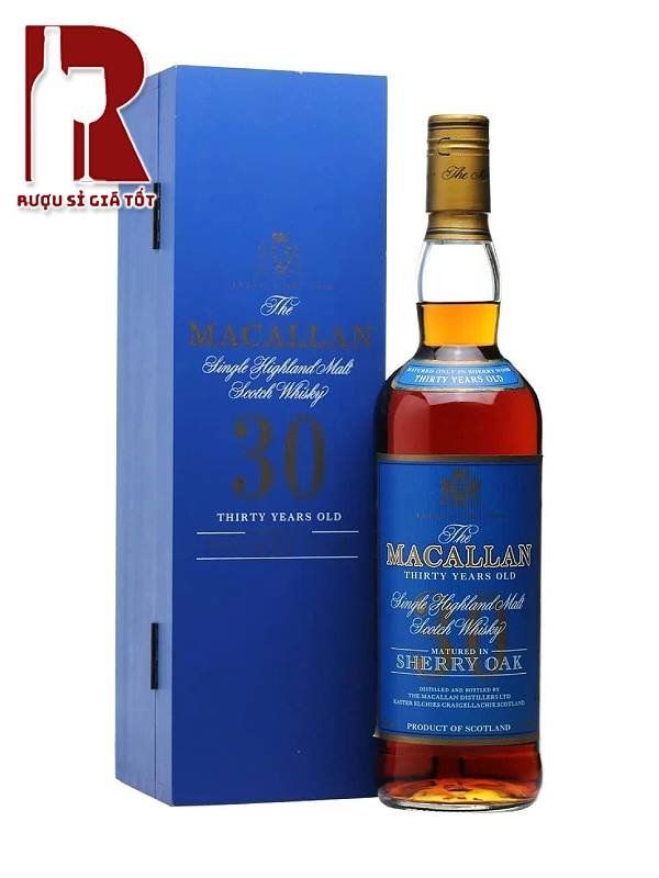 Rượu Macallan 30 Năm Sherry Oak Blue Label