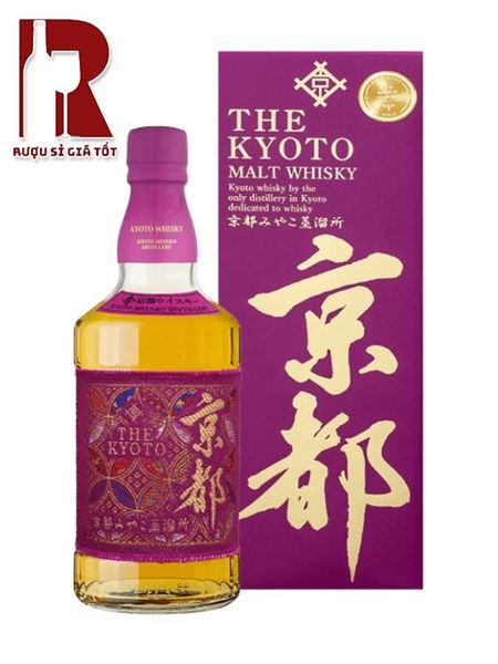 Rượu Kyoto Whiskey Nishijin Ori Murasaki Obi