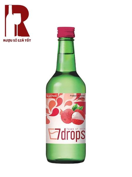 Rượu Soju 7Drops Lychee - Vải