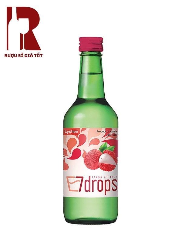 Rượu Soju 7Drops Lychee - Vải
