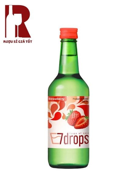 Rượu Soju 7Drops Strawberry - Dâu