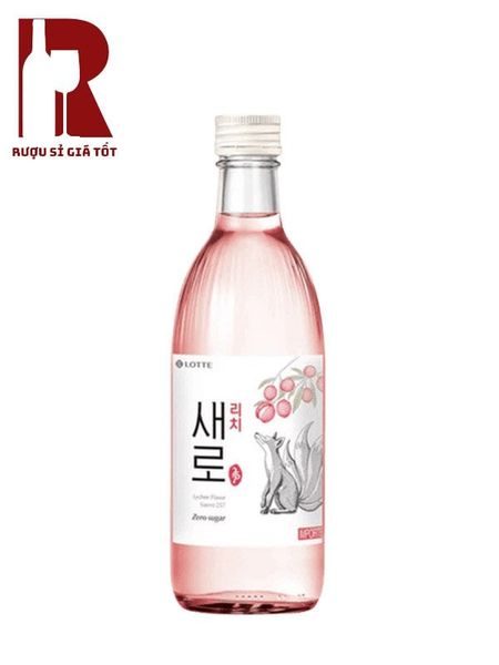Rượu Soju Chum Churum Saero Zero Sugar Lotte Lychee - Vải