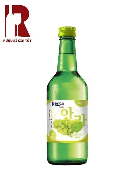 Rượu Soju Korice Green Grapes - Nho Xanh