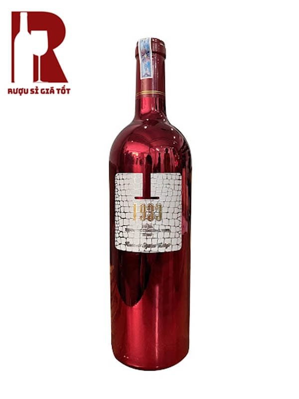 Rượu Vang Ý Đỏ 1933 Ruby phiên bản chai đỏ ruby sáng bóng
