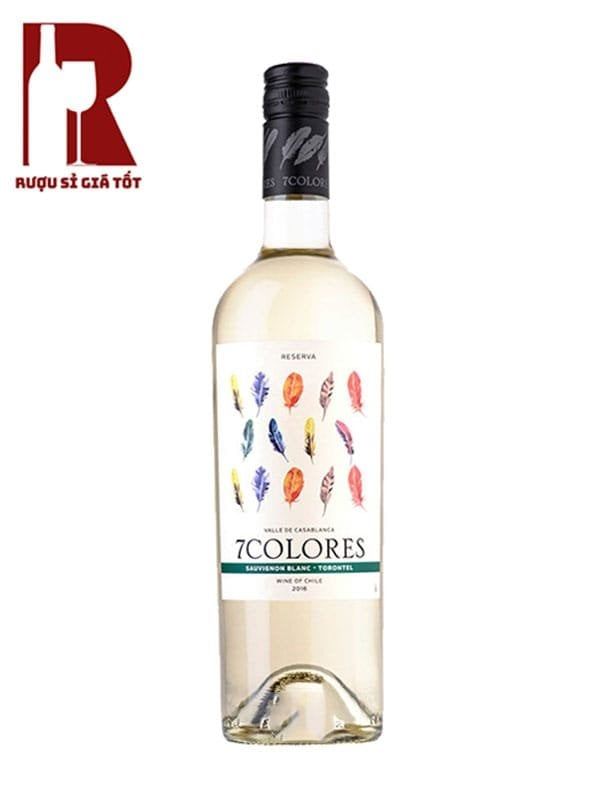 Rượu Vang Chile Trắng 7Colores Reserva Sauvignon Blanc Torontel