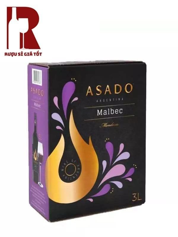 Rượu Vang Argentina Đỏ Asado Malbec 3L