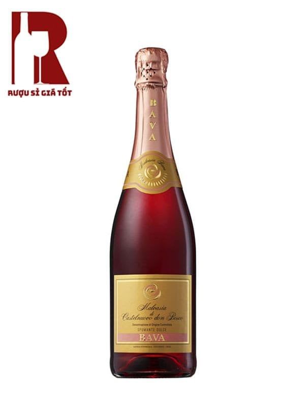 Rượu Vang Nổ Bava Malvasia Rose Spumante DOC
