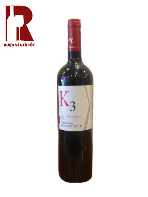 Rượu Vang Chile Đỏ K3