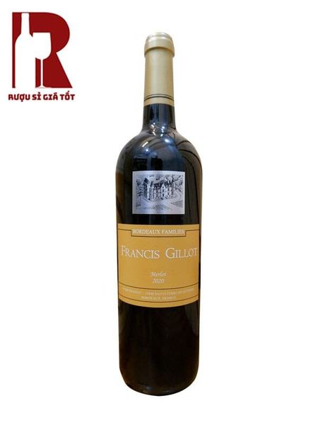 Rượu Vang Pháp Đỏ Francis Gillot Merlot