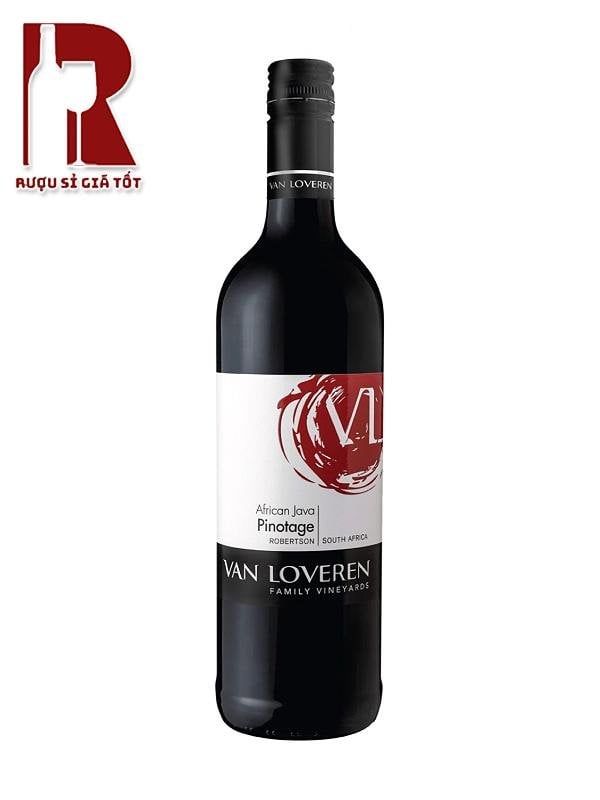 Rượu Vang Nam Phi Đỏ Van Loveren African Java Pinotage