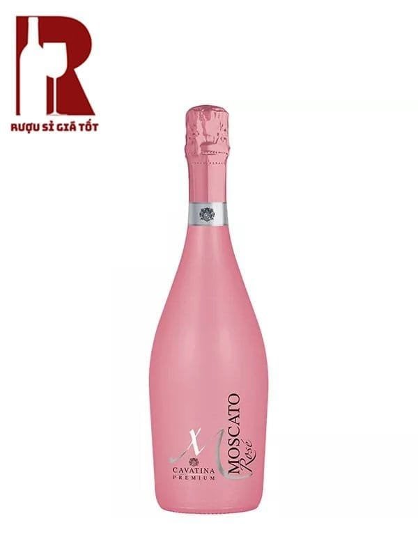 Rượu Vang Nổ Cavatina M Moscato Rose