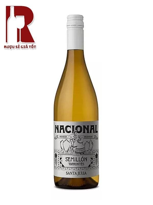 Rượu Vang Argentina Trắng Santa Julia Nacional Semillon Torrontes