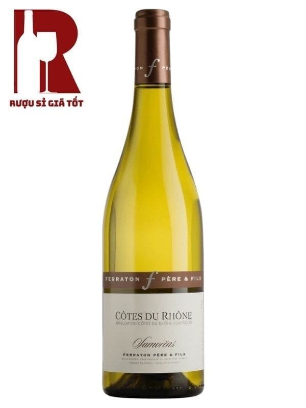 Rượu Vang Pháp Trắng Ferraton Père & Fils Cotes du Rhone Samorens Blanc