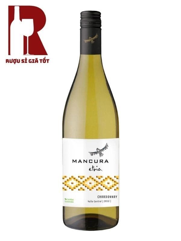 Rượu Vang Chile Trắng Mancura Etnia Chardonnay