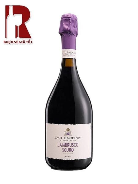 Rượu Vang Ý Đỏ Castelli Modenesi Lambrusco Scuro Amabile Emilia IGT
