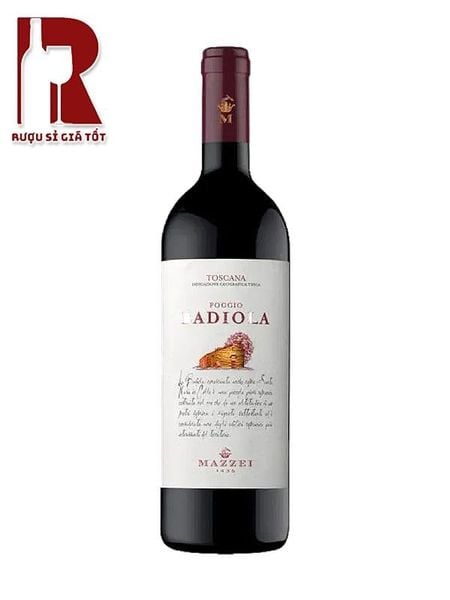 Rượu Vang Ý Đỏ Poggio Badiola Toscana IGT