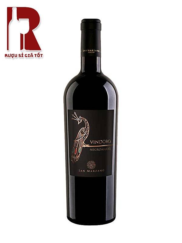 Rượu Vang Ý Đỏ Vindoro Negroamaro Puglia ủ gỗ sồi 12-18 tháng