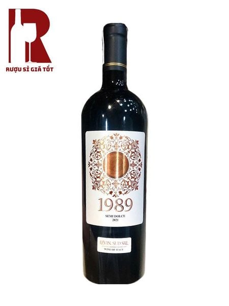 Rượu Vang Ý Ngọt 1989 Semi Dolce Đen