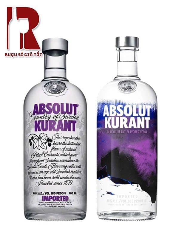 Rượu Vodka Absolut Kurant