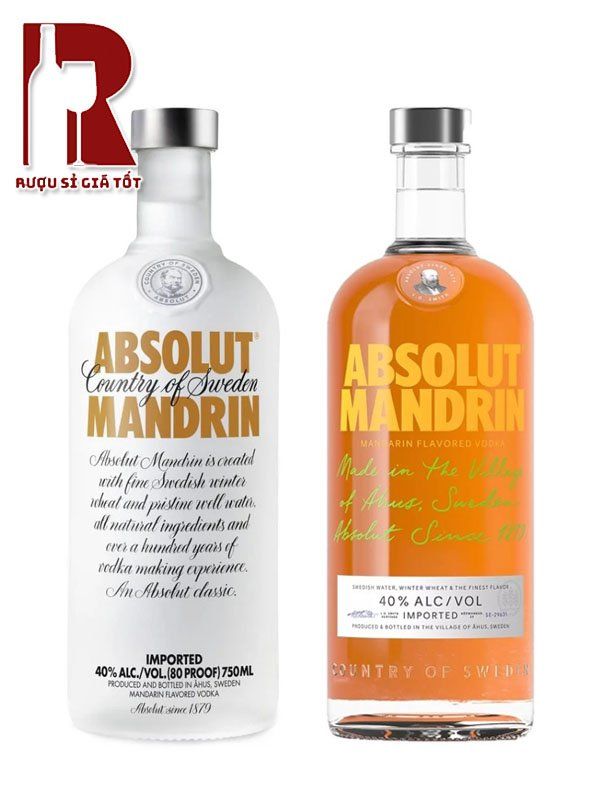 Rượu Vodka Absolut Mandrin
