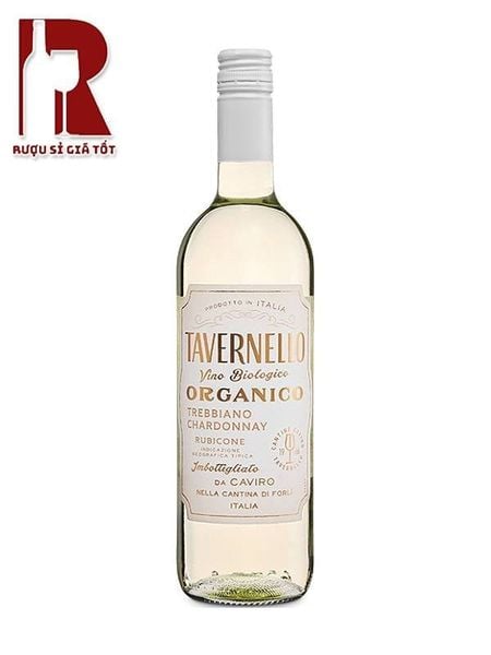 Rượu Vang Ý Trắng Tavernello Organico Trebbiano Chardonnay Rubicone