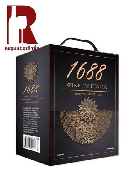 Rượu Vang Bịch Ý 1688 Primitivo