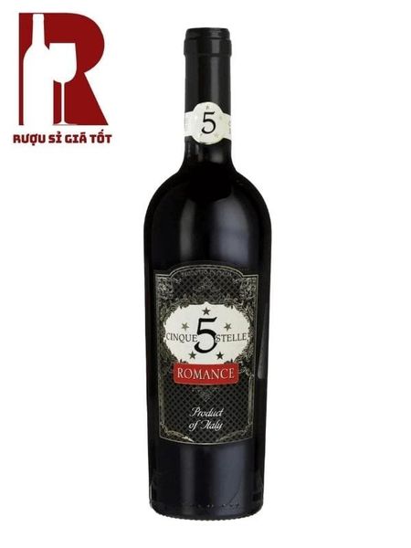 Rượu Vang Ý Đỏ Cinque Stelle Romance Bevanda Aromatizzata A Base Di Vino