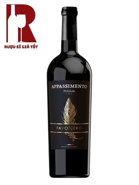 Rượu Vang Ý Đỏ PavoNero Appassimento Puglia IGT