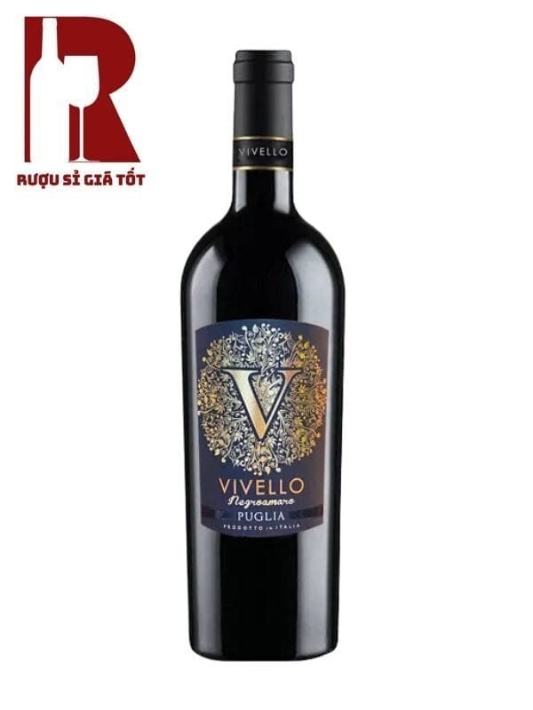 Rượu Vang Ý Đỏ Vivello Negroamaro