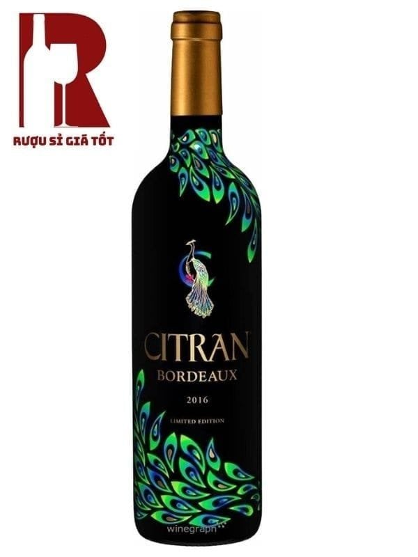 Rượu Vang Pháp Đỏ Citran De Bordeaux Limited Edition