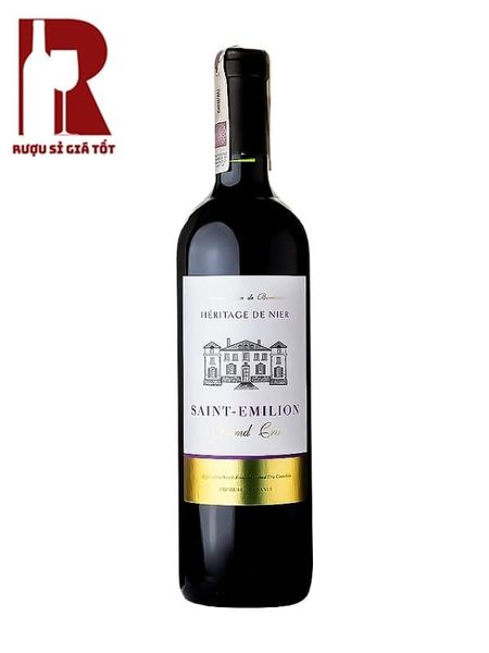 Rượu Vang Pháp Đỏ Heritage De Nier Saint Emilion Grand Cru